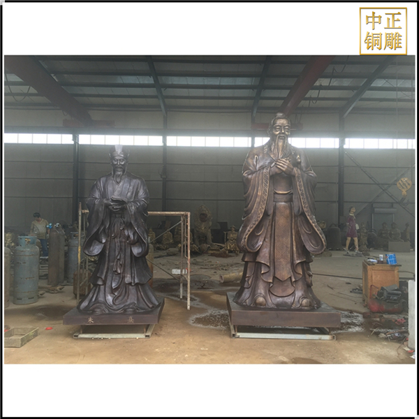 青銅孔夫子雕像