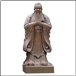 廠(chǎng)家鑄造孔子雕像