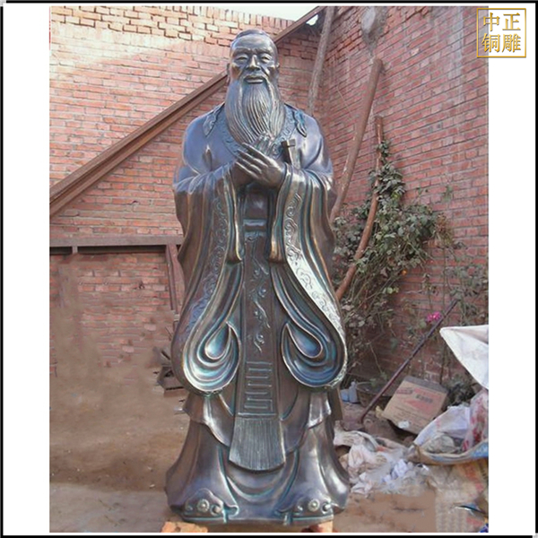 孔夫子人物雕像擺件